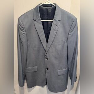 54R Tiger of Sweden wool silk gray Blazer sports coat jacket office street slim